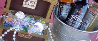 Alcohol at a pirate party