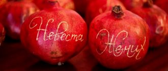 pomegranate wedding