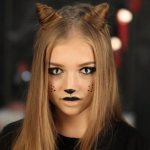 cat makeup for halloween