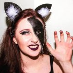 макияж кошки на хэллоуин