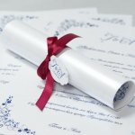 DIY wedding invitations scroll 12
